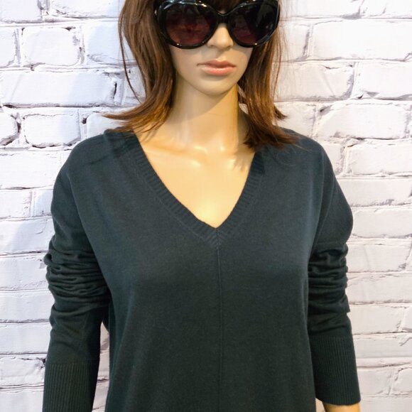 TROUVE, Long sleeve pullover hunter green tunic sweater - Picture 10 of 11